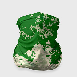 Бандана-труба Абстракция в зелёных тонах, цвет: 3D-принт