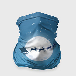 Бандана-труба Новогодняя сказка дед мороз, цвет: 3D-принт