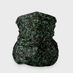 Бандана-труба Черный и зеленый камуфляжный, цвет: 3D-принт
