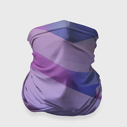 Бандана-труба Абстрактные фиолетовые прямоугольники со скругленн, цвет: 3D-принт