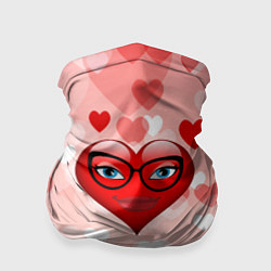 Бандана-труба Женское сердце, цвет: 3D-принт