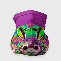 Бандана-труба Кролик Неон, цвет: 3D-принт