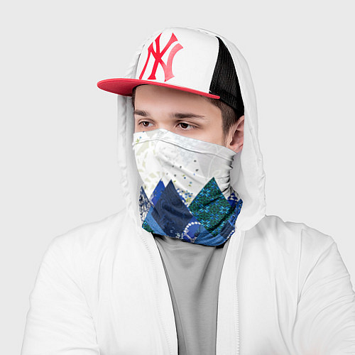 Бандана Флаг России в стиле пэчворк / 3D-принт – фото 2