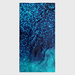 Бандана-труба Градиент голубой и синий текстурный с блестками, цвет: 3D-принт — фото 2