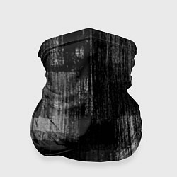 Бандана-труба Чёрные и белые полосы, цвет: 3D-принт