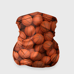 Бандана-труба Баскетбольные мячи, цвет: 3D-принт