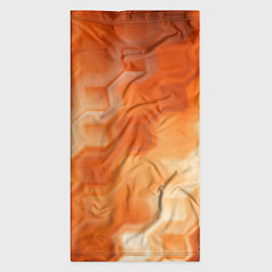 Бандана-труба Золотисто-оранжевый туманный паттерн, цвет: 3D-принт — фото 2