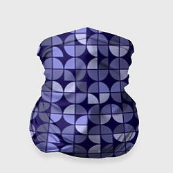 Бандана-труба Фиолетовая геометрия Ретро паттерн, цвет: 3D-принт