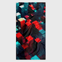 Бандана-труба Digital abstract cube, цвет: 3D-принт — фото 2