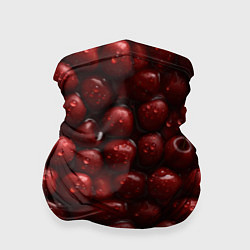 Бандана-труба Сочная текстура из вишни, цвет: 3D-принт