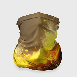 Бандана-труба Золотые волны, цвет: 3D-принт