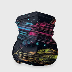 Бандана-труба Космические корабли и космос, цвет: 3D-принт