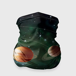 Бандана-труба Планетная система, цвет: 3D-принт