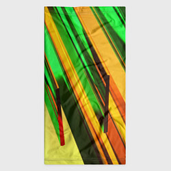 Бандана-труба Зелёные и оранжевые пластины, цвет: 3D-принт — фото 2