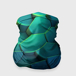 Бандана-труба Разломленные птитки, цвет: 3D-принт