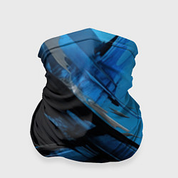 Бандана-труба Черно-синяя краска, цвет: 3D-принт