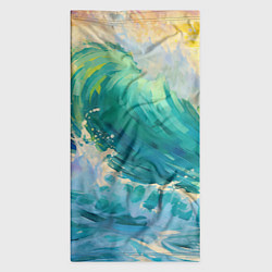 Бандана-труба Нарисованные волны моря, цвет: 3D-принт — фото 2