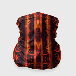 Бандана-труба Контрастный огненный киберпанк, цвет: 3D-принт