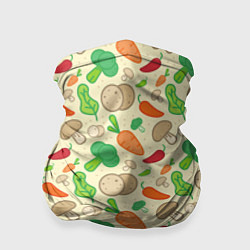Бандана-труба Овощной рецепт, цвет: 3D-принт