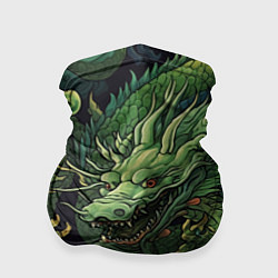Бандана-труба Зеленые драконы: арт нейросети, цвет: 3D-принт