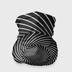 Бандана-труба Оптическая иллюзия изогнутые линии, цвет: 3D-принт