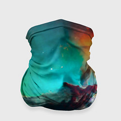 Бандана-труба Аморфный цветастый космос, цвет: 3D-принт