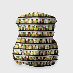 Бандана-труба Бутылки с разным алкоголем, цвет: 3D-принт
