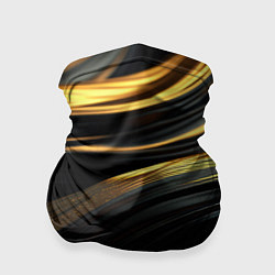 Бандана-труба Золотистые волны, цвет: 3D-принт