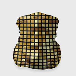 Бандана-труба Золотая мозаика, поверхность диско шара, цвет: 3D-принт