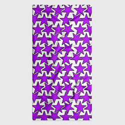 Бандана-труба Ретро звёзды фиолетовые, цвет: 3D-принт — фото 2