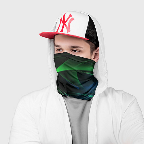 Бандана Dark green background / 3D-принт – фото 2