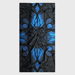 Бандана-труба Синий абстрактный узор на плитах, цвет: 3D-принт — фото 2