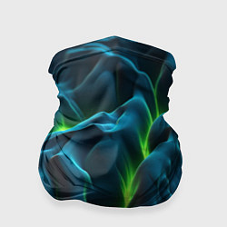 Бандана-труба Зеленая кислотная текстура с плитами, цвет: 3D-принт