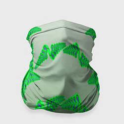 Бандана-труба Растительный паттерн, цвет: 3D-принт