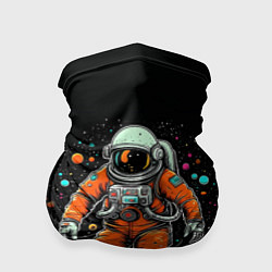Бандана-труба Космонавт в оранжевом скафандре, цвет: 3D-принт