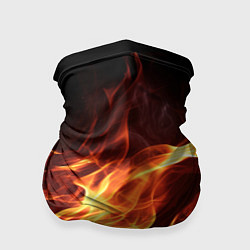 Бандана-труба Огненный фон, цвет: 3D-принт