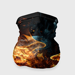 Бандана-труба Пламя огня фон, цвет: 3D-принт