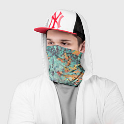 Бандана-труба Яркий мозаичный узор, цвет: 3D-принт — фото 2