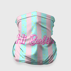 Бандана-труба Hi Barbie - фраза и костюм Кена, цвет: 3D-принт