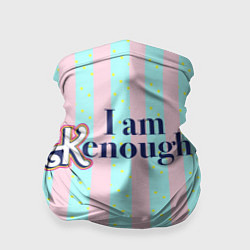 Бандана I am Kenough - фраза и костюм Кена в полоску