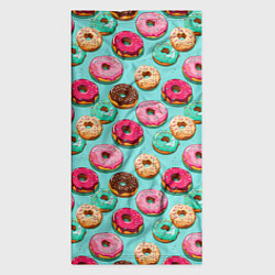 Бандана-труба Разноцветные пончики паттерн, цвет: 3D-принт — фото 2