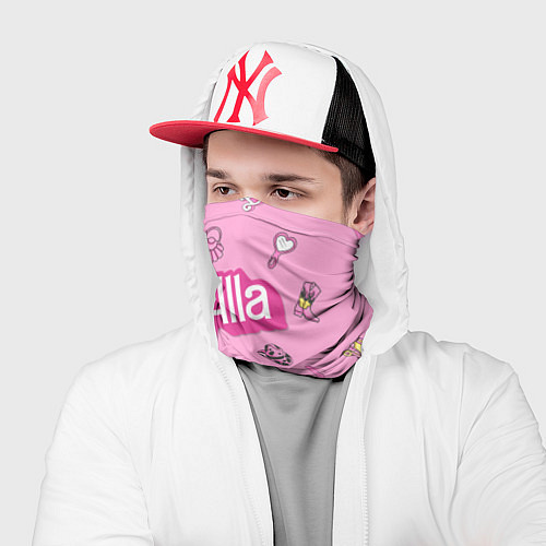 Бандана Алла - в стиле ретро барби: аксессуары на розовом / 3D-принт – фото 2