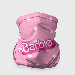 Бандана Барби - белый горошек на розовом