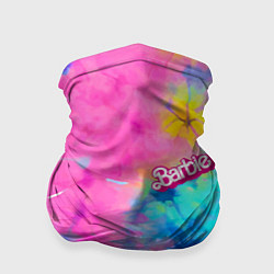 Бандана-труба Barbie - floral pattern - tie-dye, цвет: 3D-принт