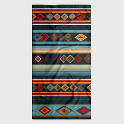Бандана-труба Этнический орнамент в горизонтальную полоску, цвет: 3D-принт — фото 2
