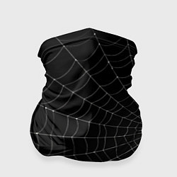 Бандана-труба Паутина на черном фоне, цвет: 3D-принт