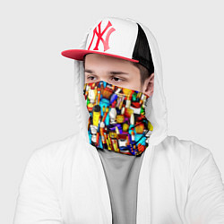 Бандана-труба Кисти и краски художника, цвет: 3D-принт — фото 2