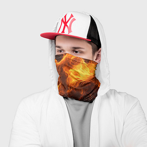 Бандана Огонь и дым / 3D-принт – фото 2