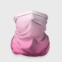 Бандана-труба Бело-розовый градиент, цвет: 3D-принт
