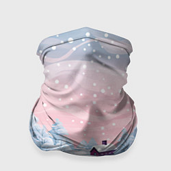 Бандана-труба Пушистый снегопад, цвет: 3D-принт